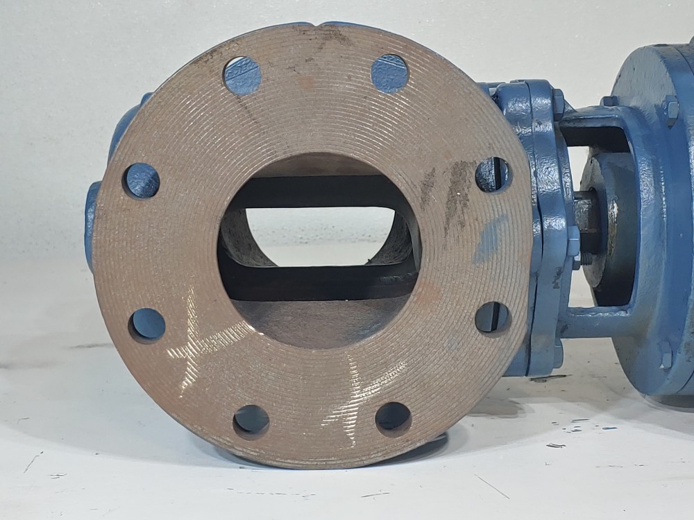 DEZURIK 99210671R005 CI NBR 4" 175# Gear Operated Flanged Plug Valve