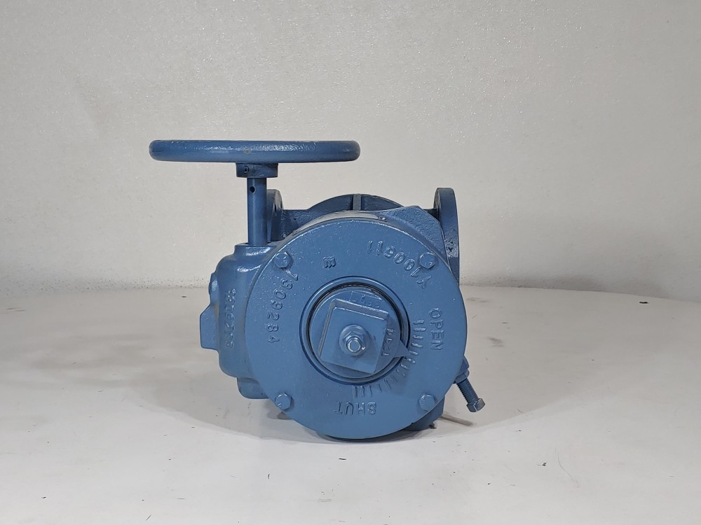 DEZURIK 99210671R005 CI NBR 4" 175# Gear Operated Flanged Plug Valve