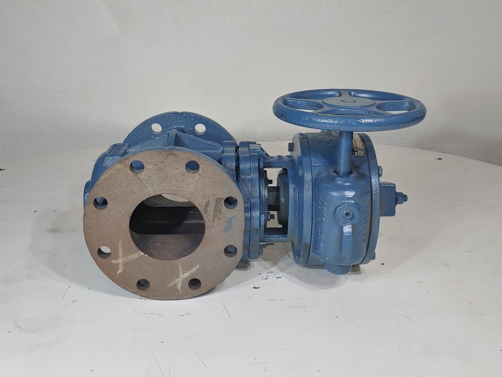 DEZURIK 99210671R005 CI NBR 4" 175# Gear Operated Flanged Plug Valve