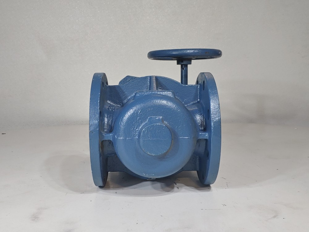 DEZURIK 99210671R005 CI NBR 4" 175# Gear Operated Flanged Plug Valve