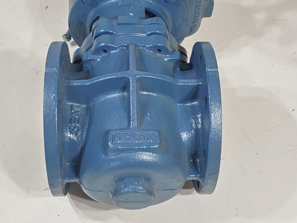 DEZURIK 99210671R005 CI NBR 4" 175# Gear Operated Flanged Plug Valve