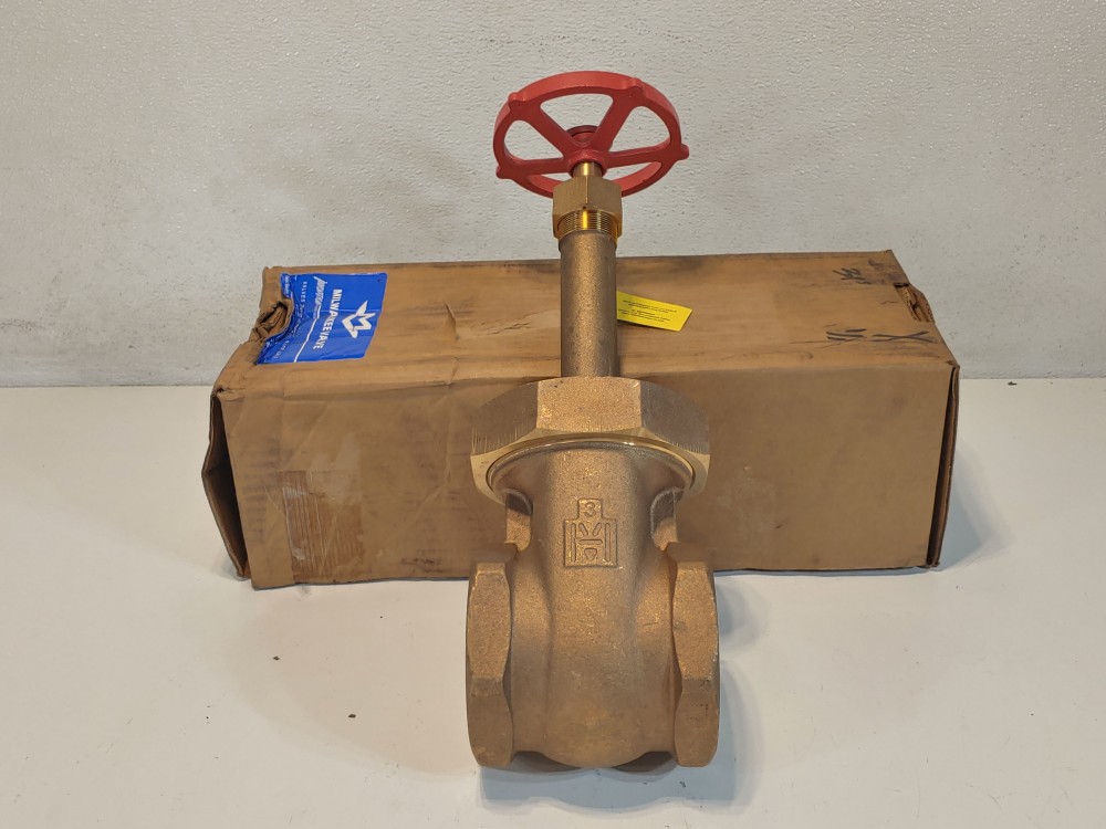 Milwaukee 3"  1151 Bronze Body Gate Valve 150SWP