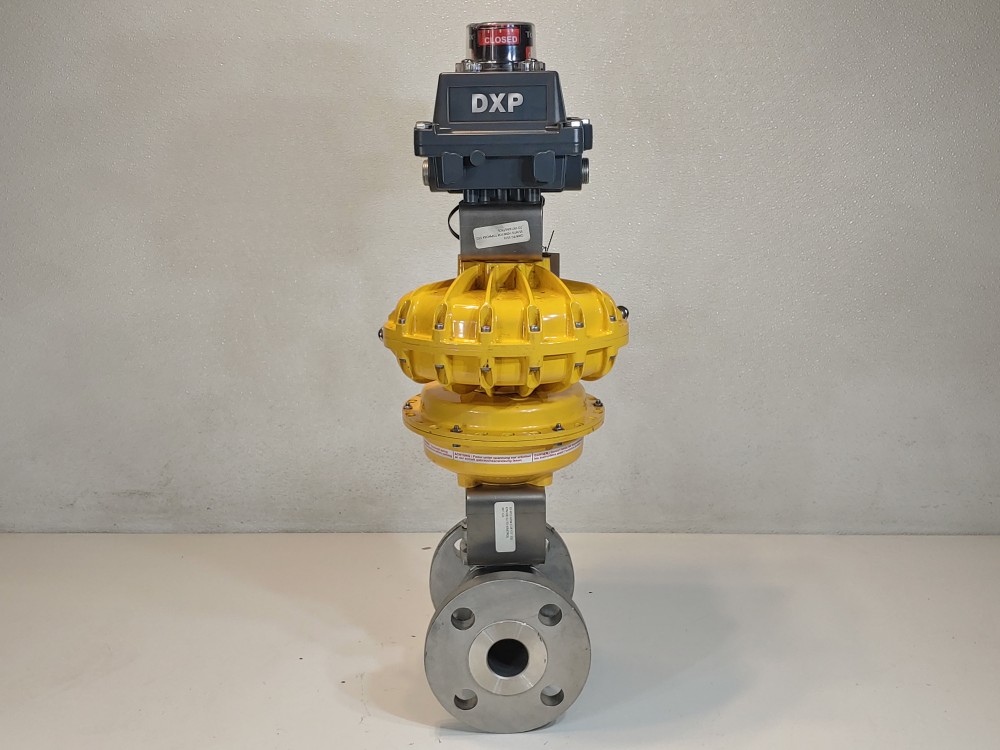 KTM 1-1/2" 300# 2PC CF8M RF Ball Valve w/Kinetrol Pneumatic Actuator