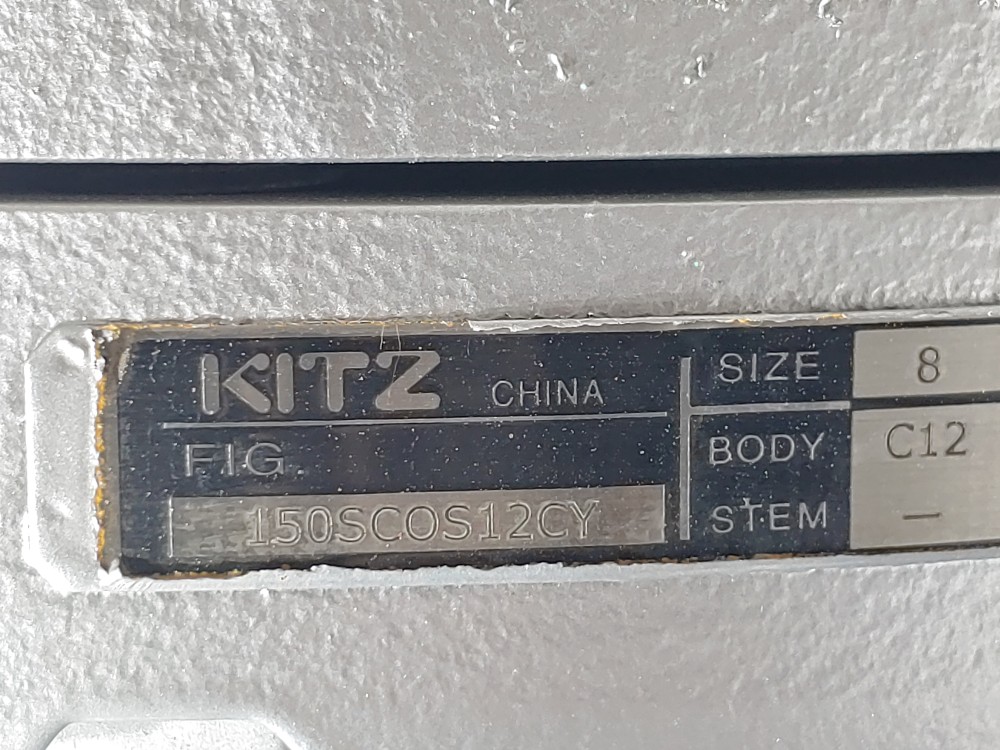 Kitz 8" 150# RFC12 Check Valve Fig#: 150SC0S12CY