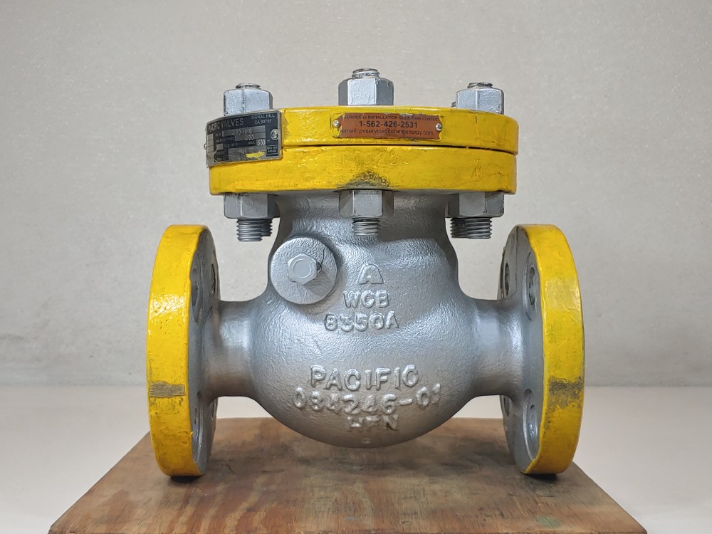 Pacific 1-1/2" 300# RF WCB/Monel Check Valve Fig: 380-HF8