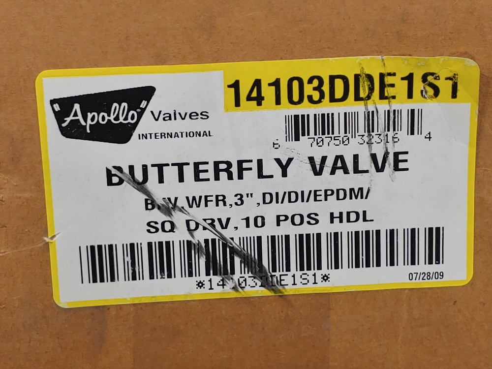 Apollo 3" Butterfly Wafer w/10 POS Handle Model#: 14103DDE1S1