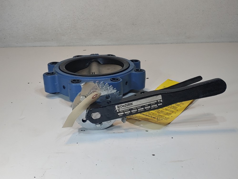 Dezurik  6" 200 CWP CI/CF8M Lug Butterfly Valve PN 9608071R001