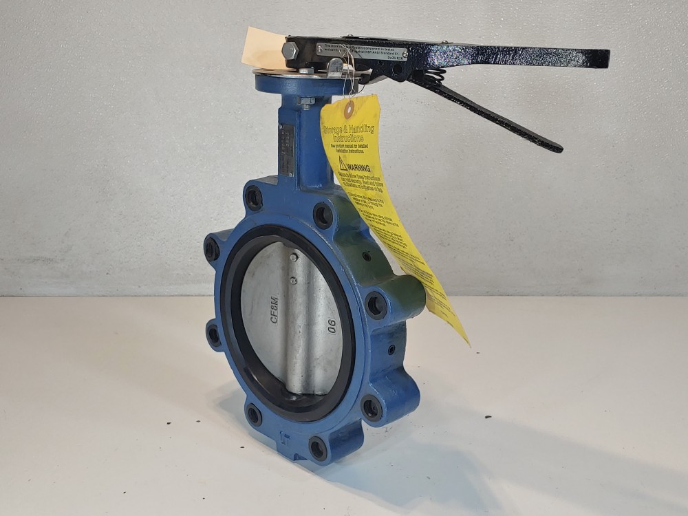 Dezurik  6" 200 CWP CI/CF8M Lug Butterfly Valve PN 9608071R001