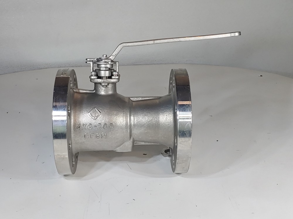 Chaoda 4"X3"-300 RP RF Flanged CF8M Ball Valve Fig#: 3-BF-U-RP-RF-CF8M-2-R-P-I