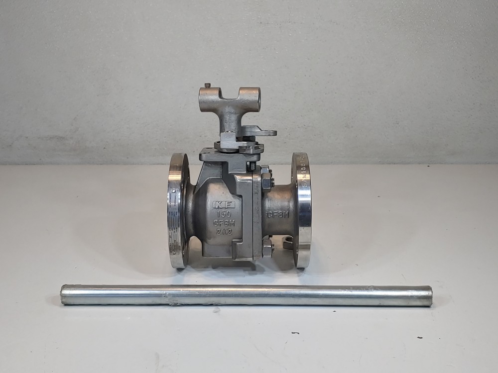 KF Contromatics 2" X 2" 150# RF  2-Piece FP CF8M Ball Valve Model#:0089629