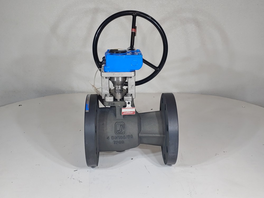 Jamesbury 4" 300 RF Chlorine Neles Rotork Type AB215 N Actuated Ball Valve 