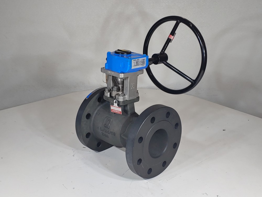Jamesbury 4" 300 RF Chlorine Neles Rotork Type AB215 N Actuated Ball Valve 