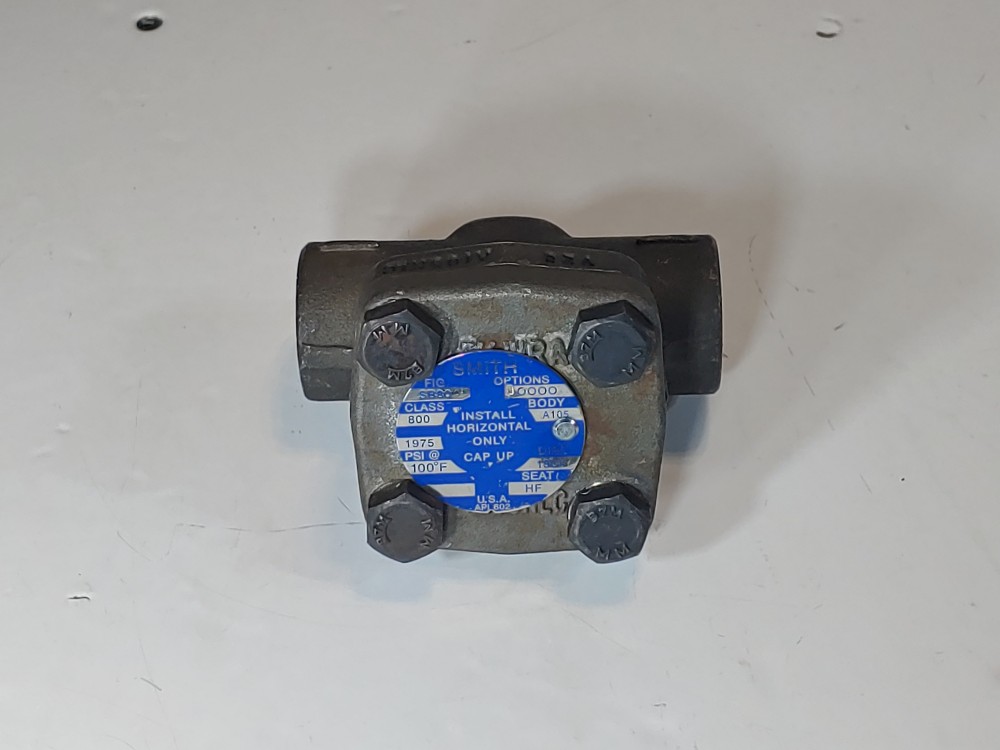 Smith 1/2" 800# Threaded Forged Piston Check Valve Fig#: SB80