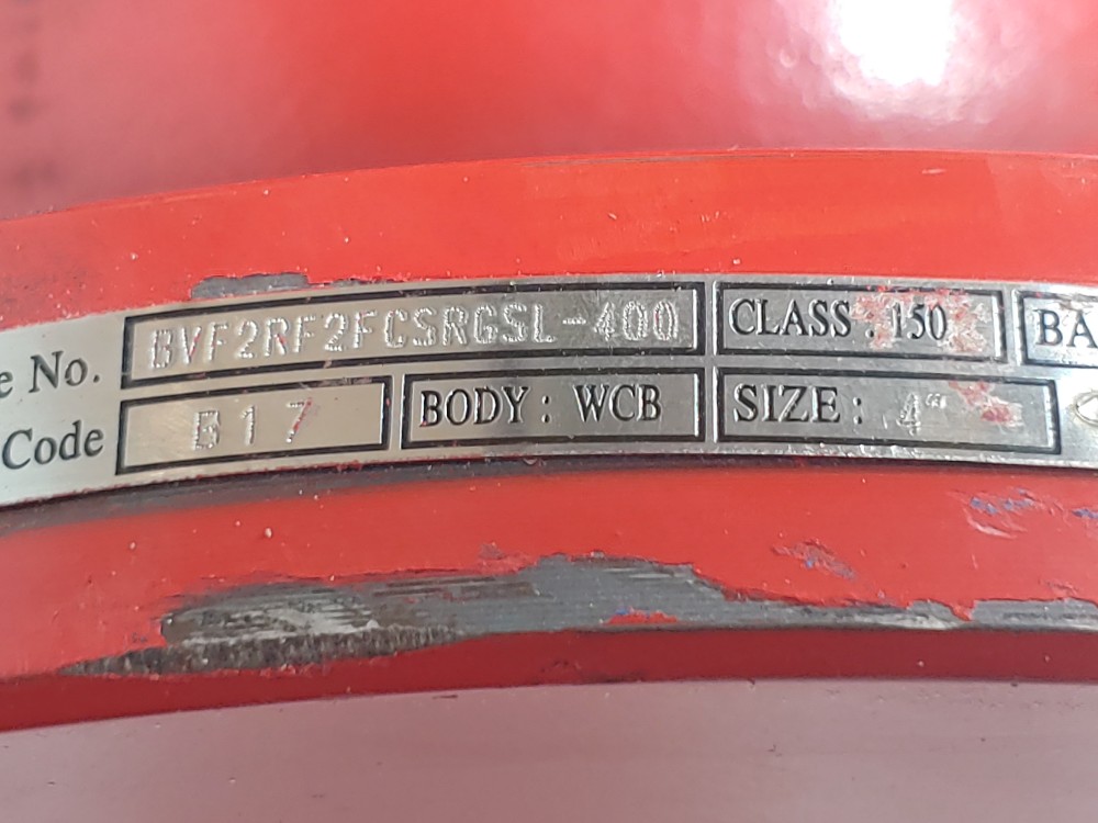 Keckley 4" 150# RR 2-PC Flanged Ball Valve Figure#: BVF2RF2FCSRGSL-400