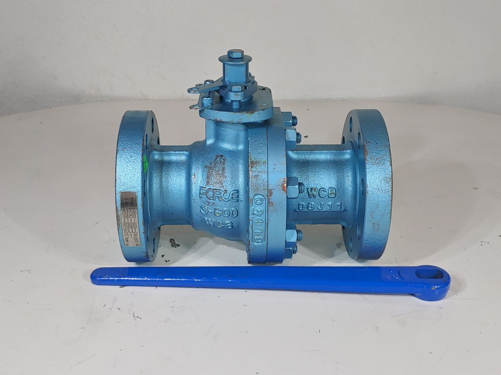 Force 3" 600# 2-PC RF FP WCB/CF8M Floating Ball Valve Figure#: 3-BF13-ACJ1L