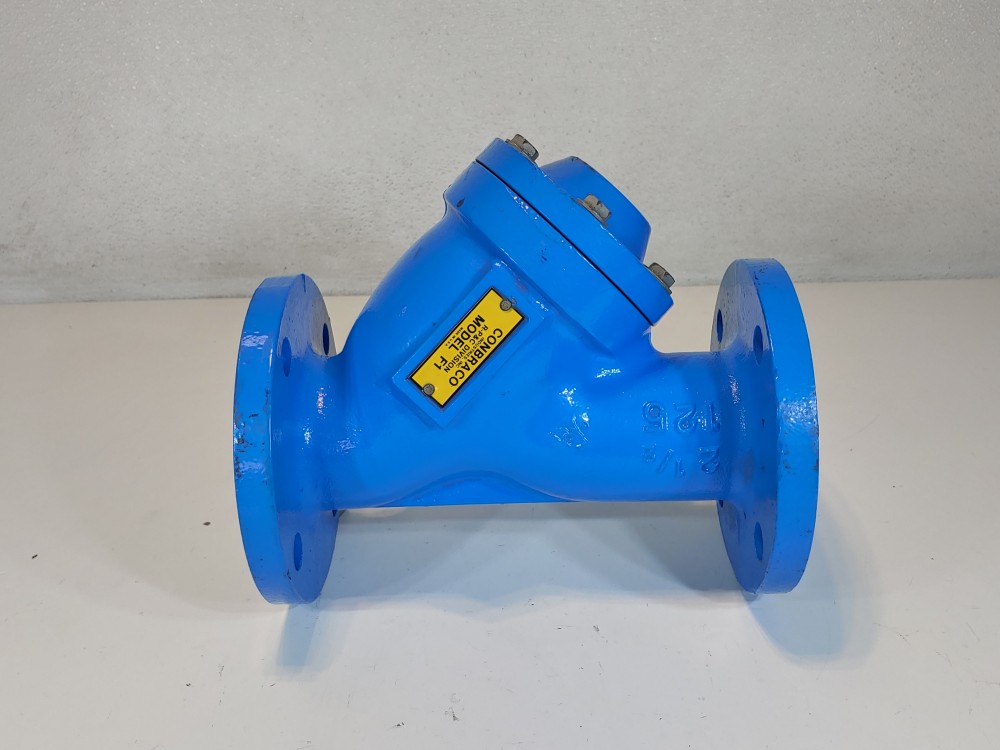 Conbraco Model F1,  2-1/2" 125# RF CI Flanged Y Strainer