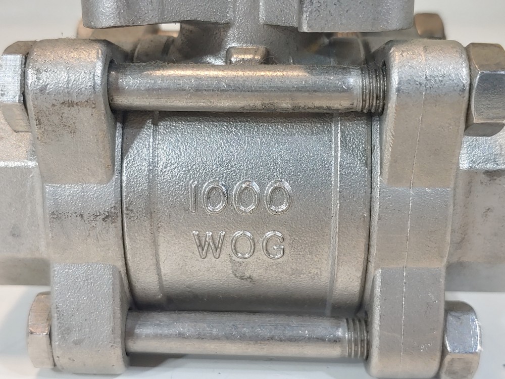 Apollo 3/4" 1000 WOG FP CF8M 3-PC Threaded Ball Valve