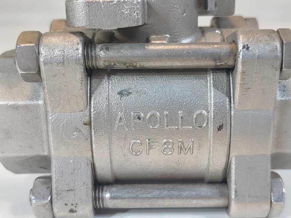 Apollo 3/4" 1000 WOG FP CF8M 3-PC Threaded Ball Valve