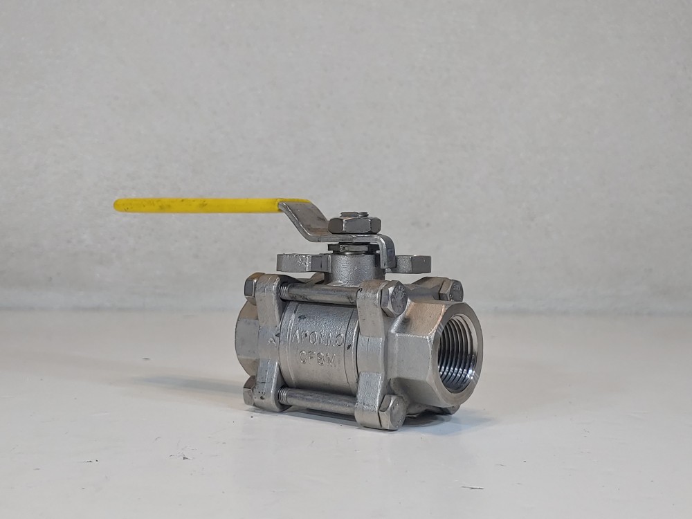 Apollo 3/4" 1000 WOG FP CF8M 3-PC Threaded Ball Valve