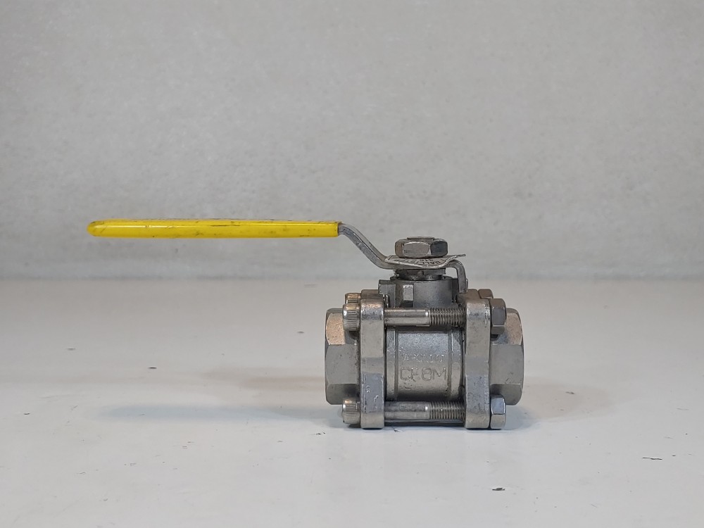 Apollo 3/4" 1000 WOG RP CF8M 3-PC Threaded Ball Valve Figure#: 85-100-01