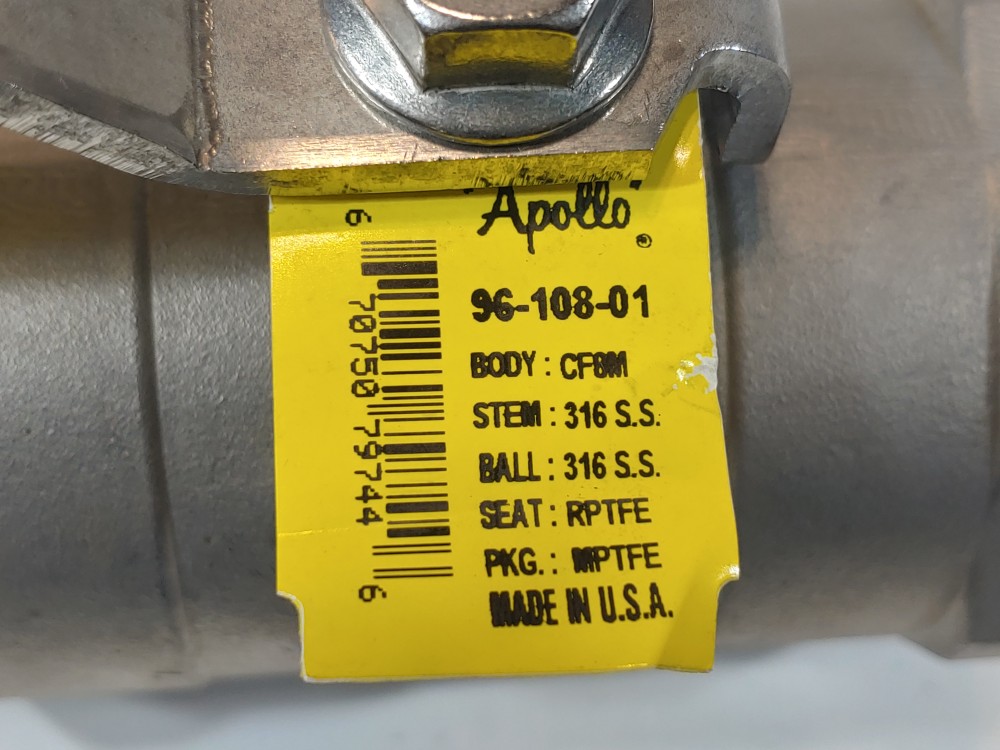Apollo 2" FNPT 1500 WOG RP CF8M Uni-Ball Valve Figure#: 96-108-01