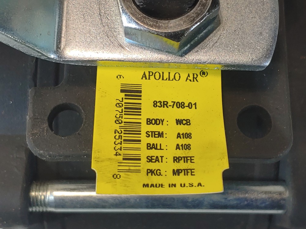 Apollo 2" 150# 1000 PSI Butt Weld 3-PC Ball Valve #83R-708-01