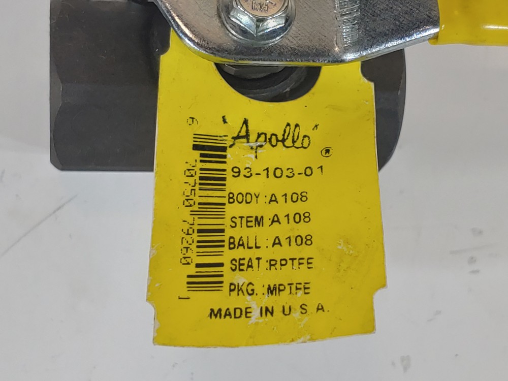 Lot of (3) Apollo 1/2" FNPT CS Ball Valve Figure#: 93-103-01