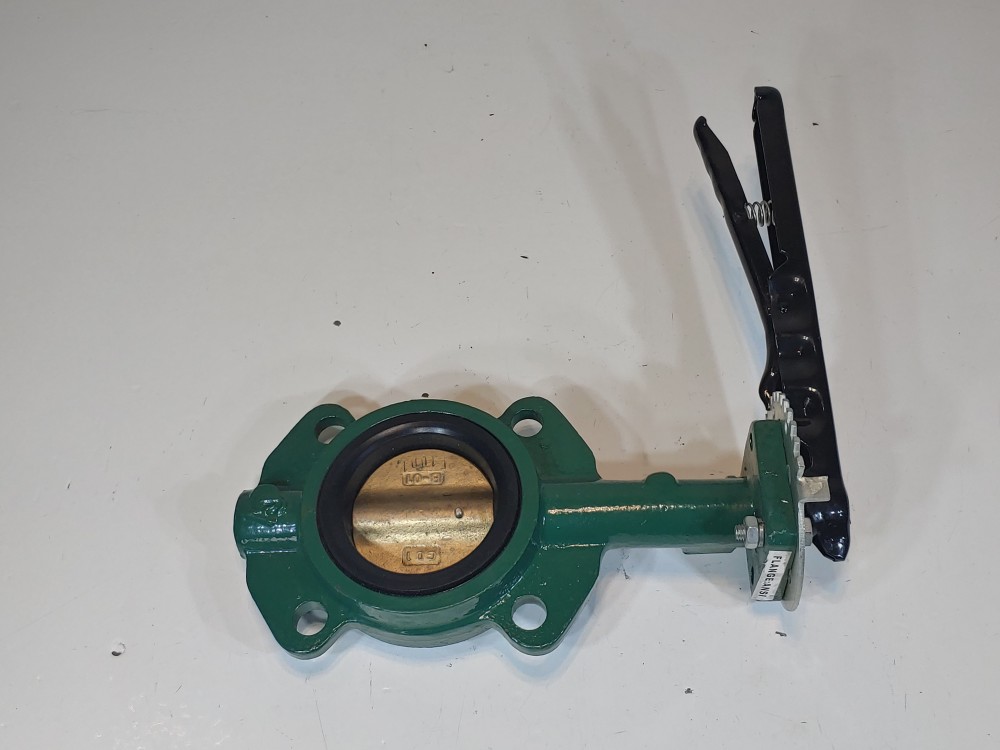 Stockham 3" 200 PSI Cast Iron Body, Alum BR Disc Butterfly Valve  LZ512-BS3-E
