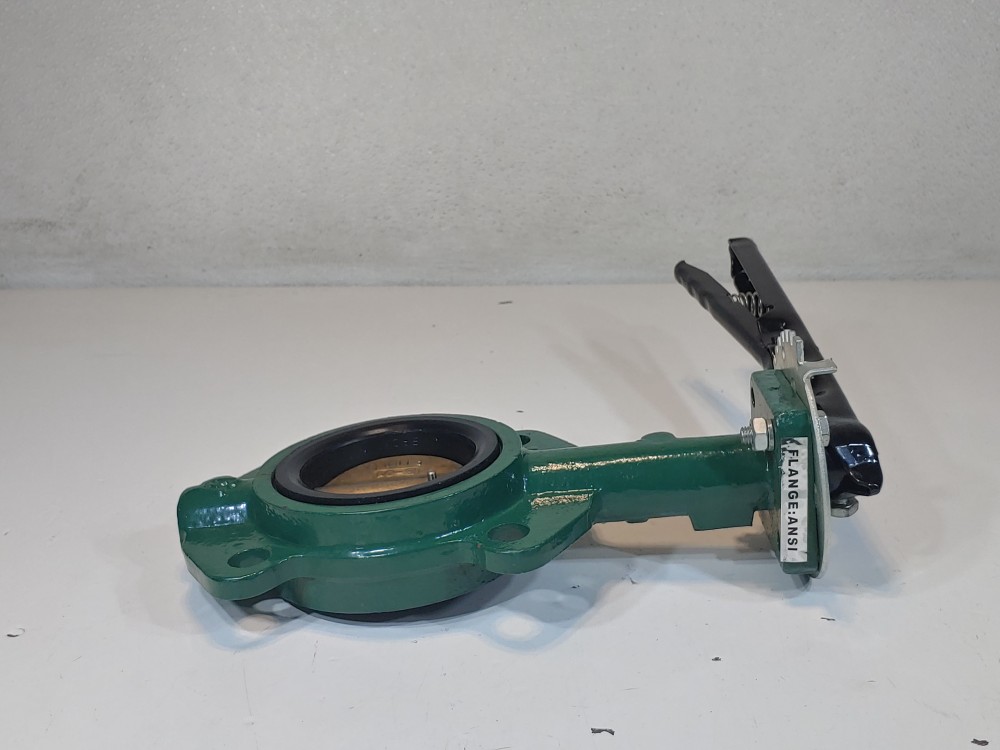 Stockham 3" 200 PSI Cast Iron Body, Alum BR Disc Butterfly Valve  LZ512-BS3-E