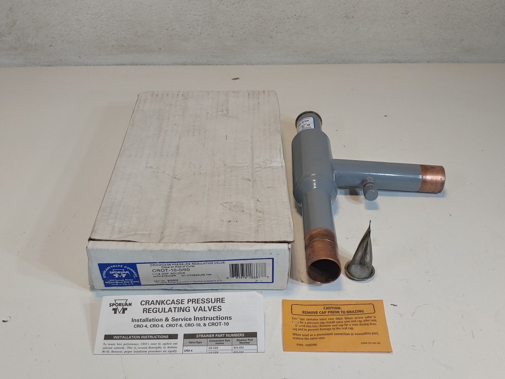 Sporlan Crankcase Pressure Regulating Valve 1-1/8" ODF CROT-10-0/60