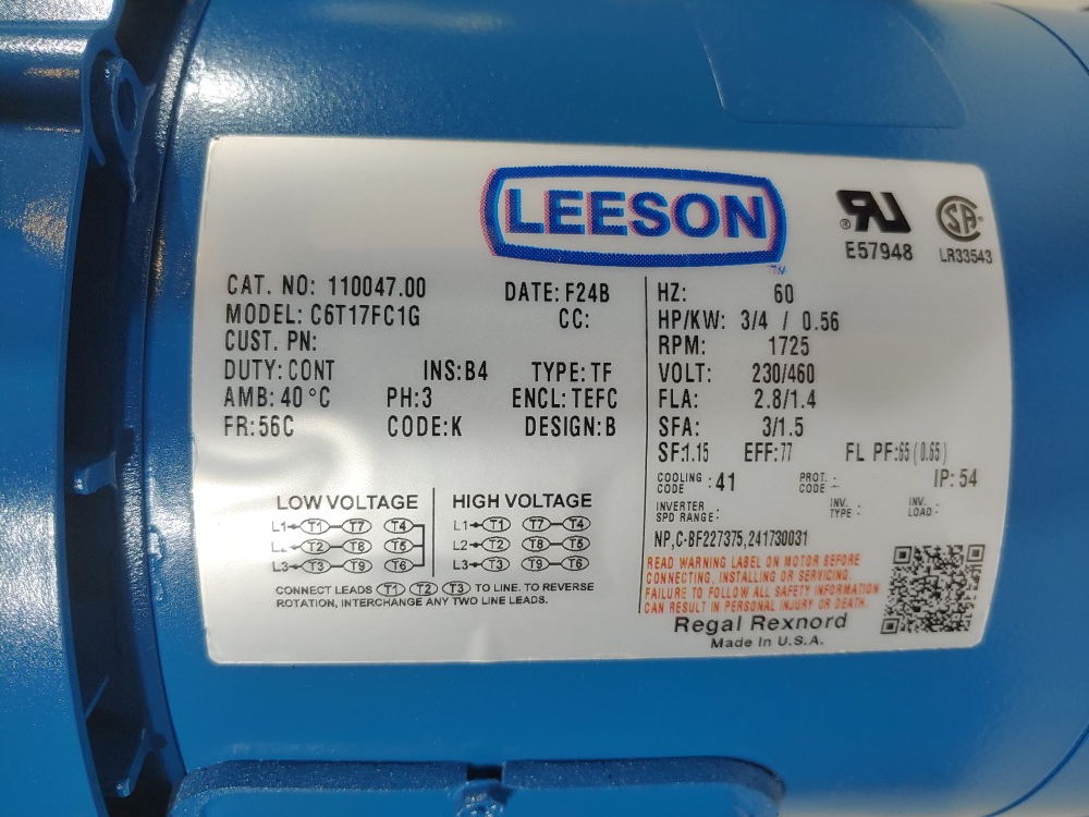 Neptune 80 GPH Proportioning Pump 567-S-N5-PUMP w/ Leeson 1725RPM 3/4HP Motor 