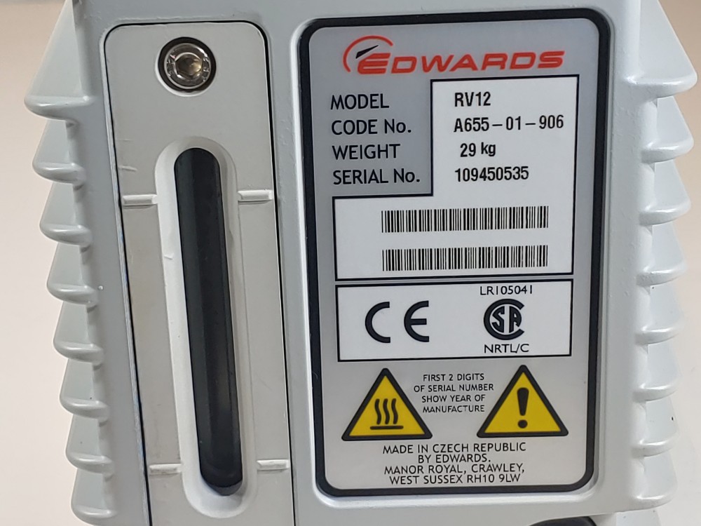 Edwards RV12 Rotary Vane Vacuum Pump 