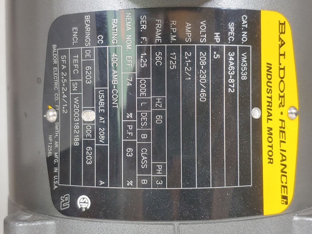 Aquflow CJ4-T11317-04014HP  Chemical Metering Pump w/Baldor Motor