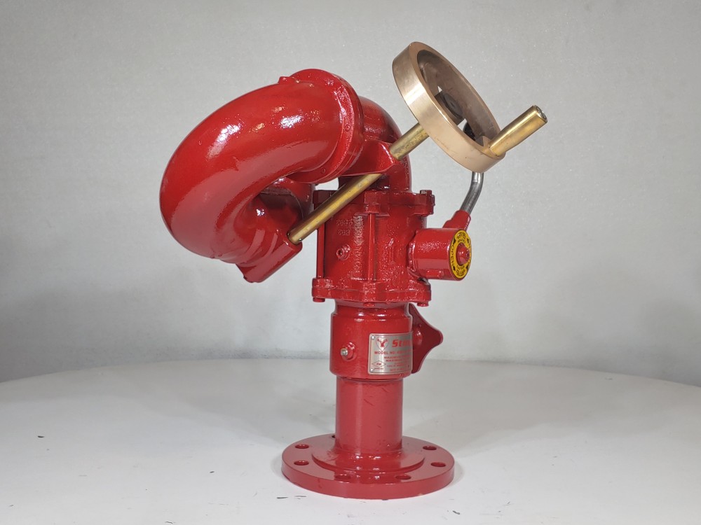 Elkhart Stingray 8393-IV Brass Station Monitor 4" 150#  w/ Handle Wheel 