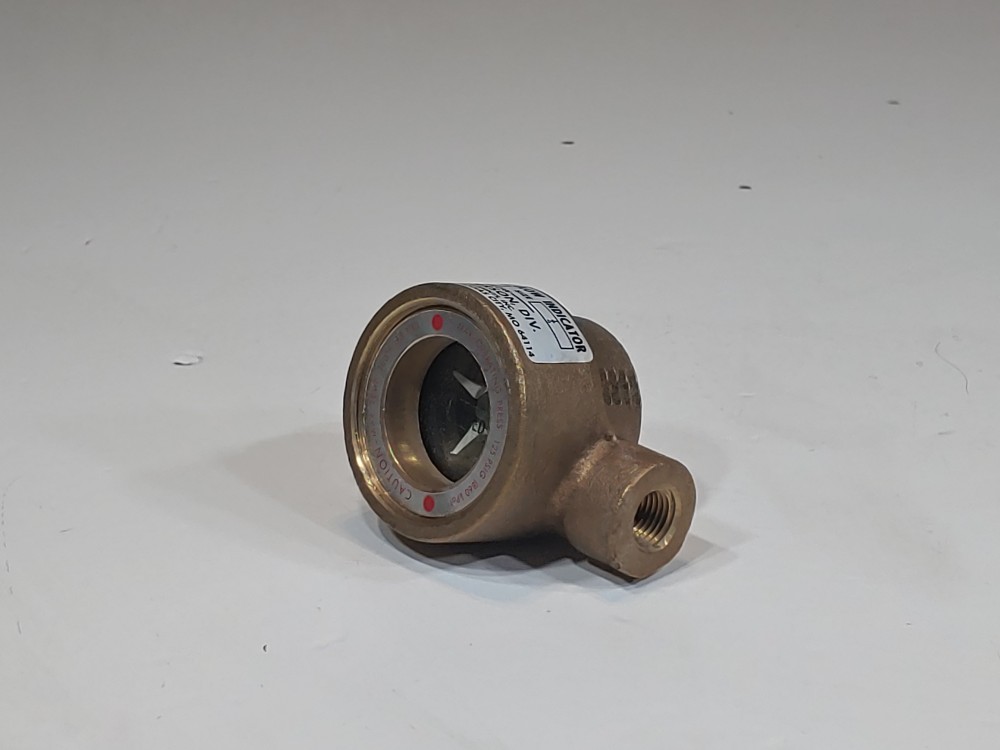 W.E. Anderson Dwyer #100 1/4" NPT Bronze Midwest Sight Flow Indicator W/ Rotor 