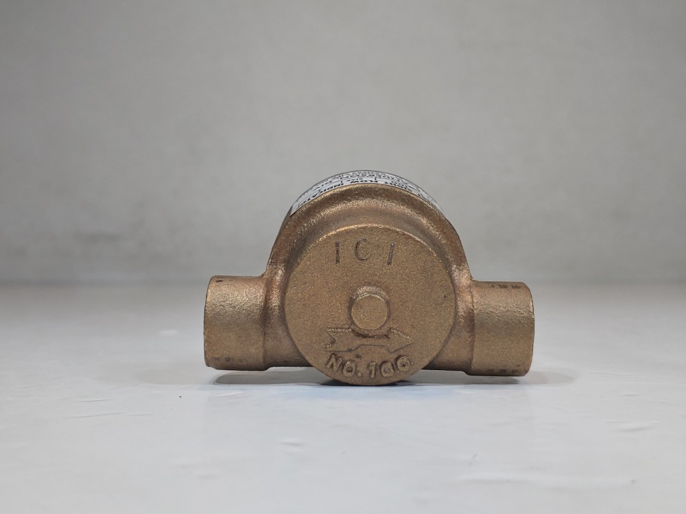 W.E. Anderson Dwyer #100 1/4" NPT Bronze Midwest Sight Flow Indicator W/ Rotor 