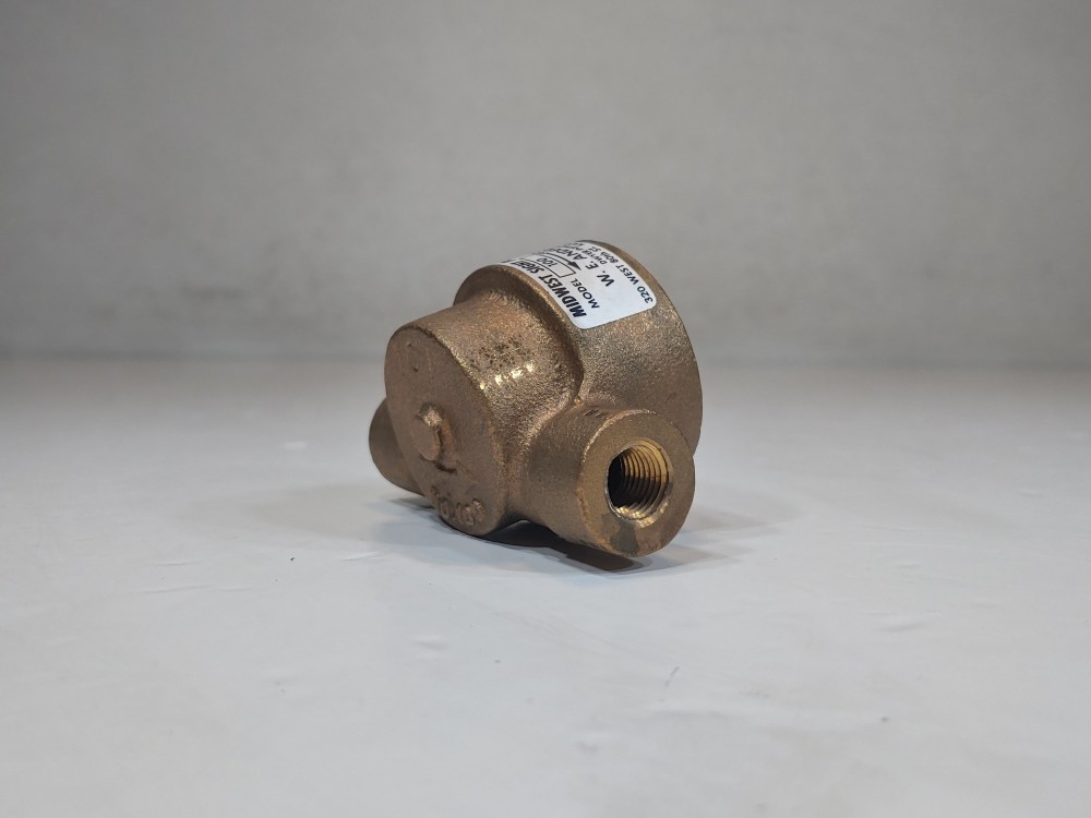 W.E. Anderson Dwyer #100 1/4" NPT Bronze Midwest Sight Flow Indicator W/ Rotor 