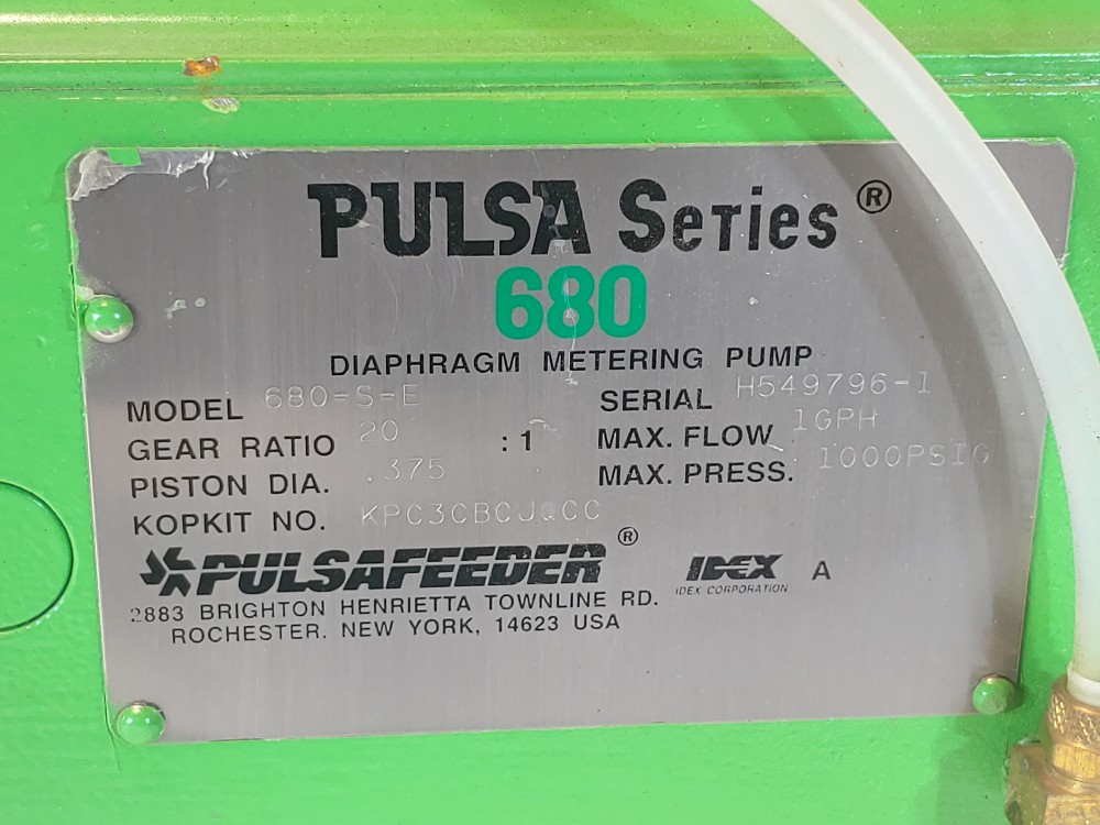Pulsafeeder Pulsa 680-S-E Diaphragm Metering Pump