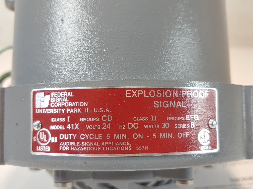 Federal Signal 41X-024-1 Class 1Horn Explosion-Proof