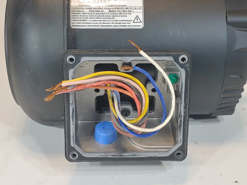 WEG .5HP 3500RPM Electric Motor Model .5036ES3E56CFL-S