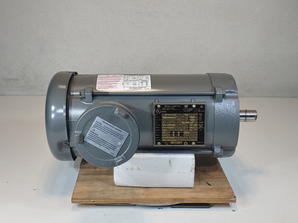 Baldor 3HP 3450 RPM Electric Motor Frame: 145TC Spec: 35R246R032G1