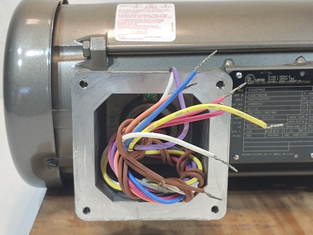 Baldor Reliance 2//1.5HP 1760/1465 RPM Electric Motor VXM05242