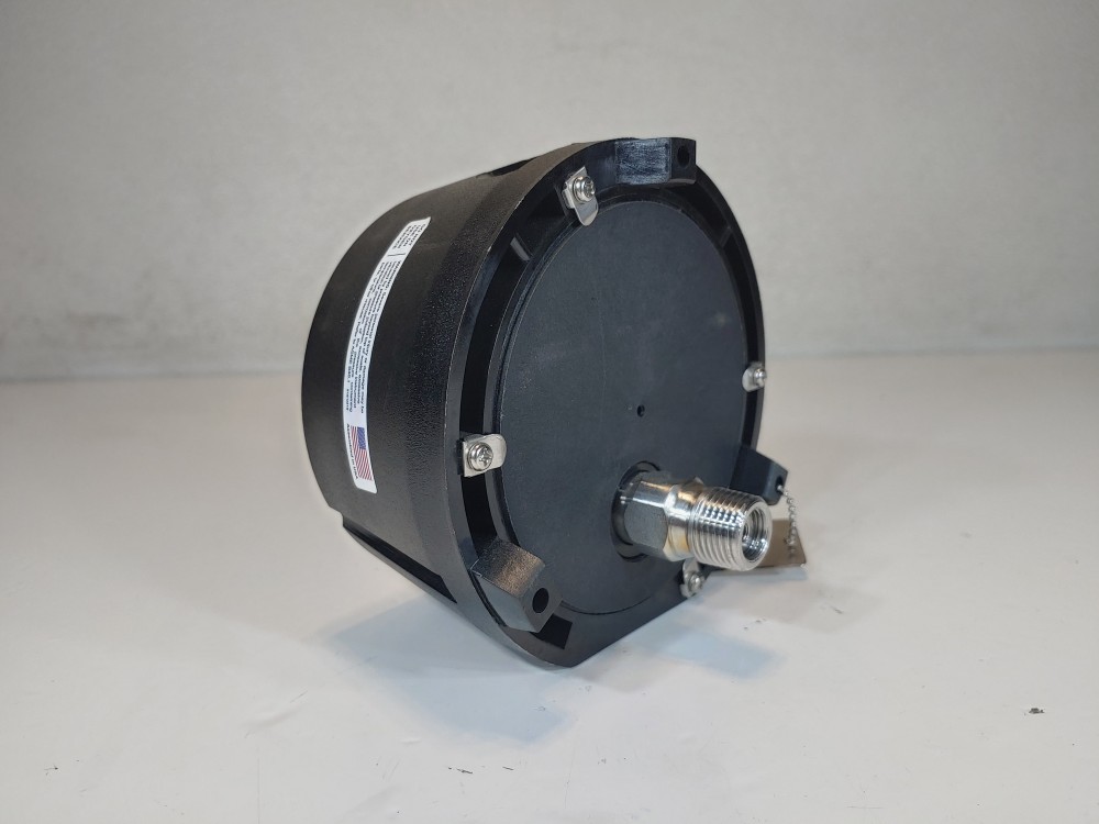 Reotemp 4.5" Dial 0-800 PSI Range Process Gauge , Back 1/2" NPT Mount 
