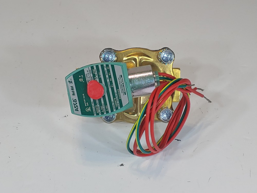 Asco Red-Hat 2-Way, 2-Position 3/4" NPT Solenoid Valve, Cat No. 8210G003