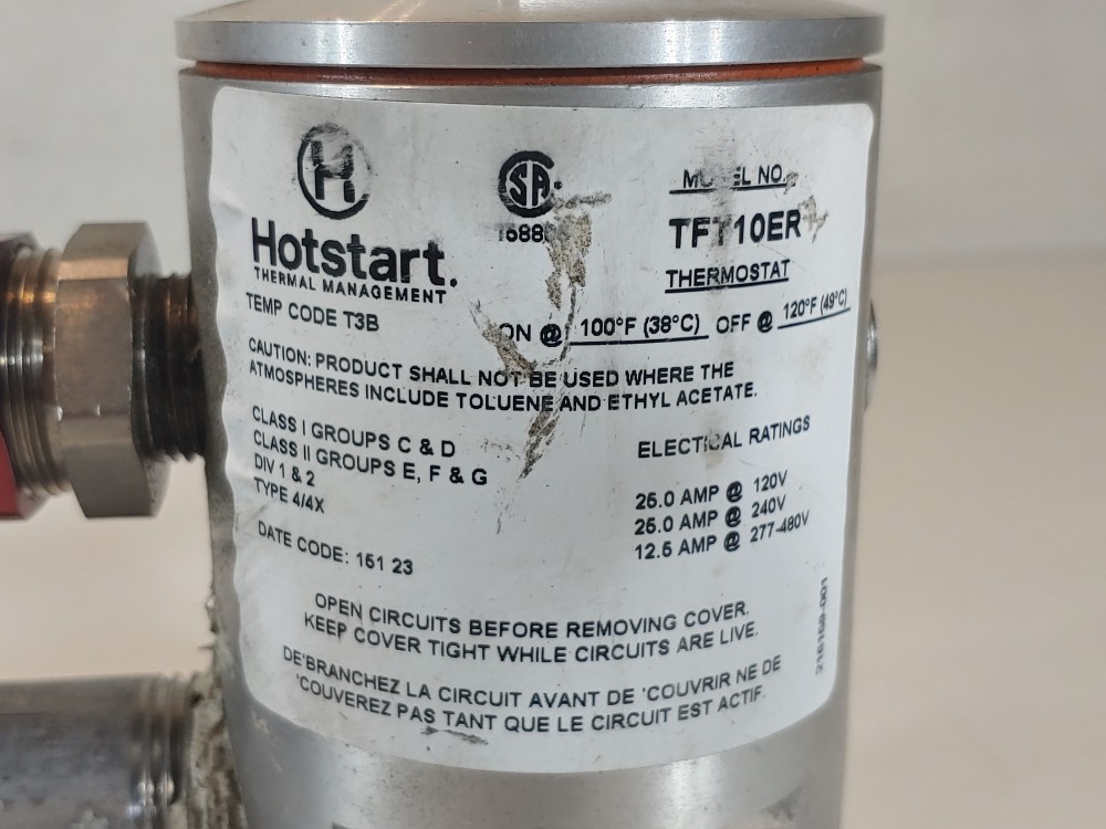 Hotstart EE325410-00 Engine Coolant Engine Heater w/ Hotstart TFT10ER Thermostat