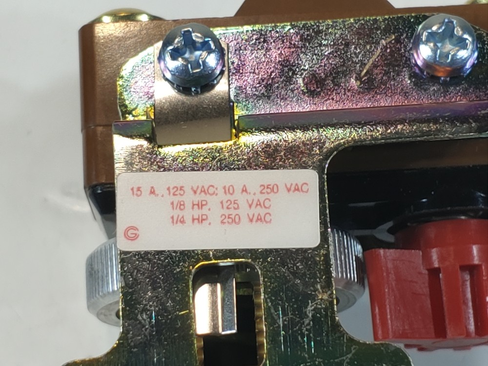 Asco HC26A218S Pressure Switch 125 VAC