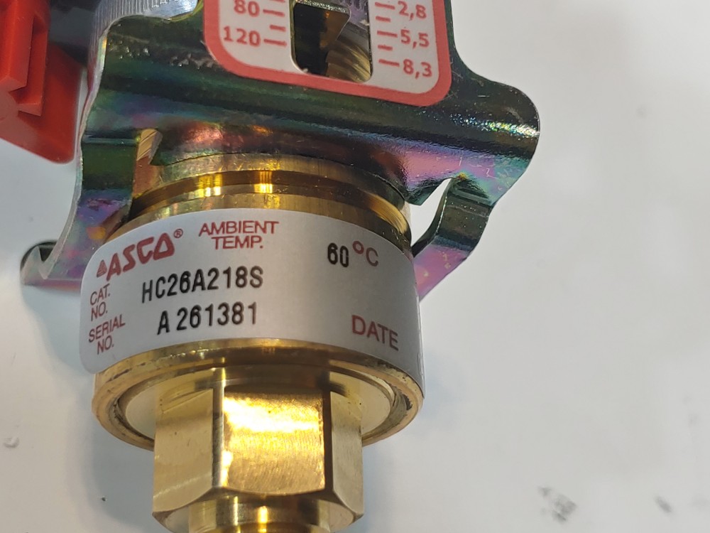 Asco HC26A218S Pressure Switch 125 VAC