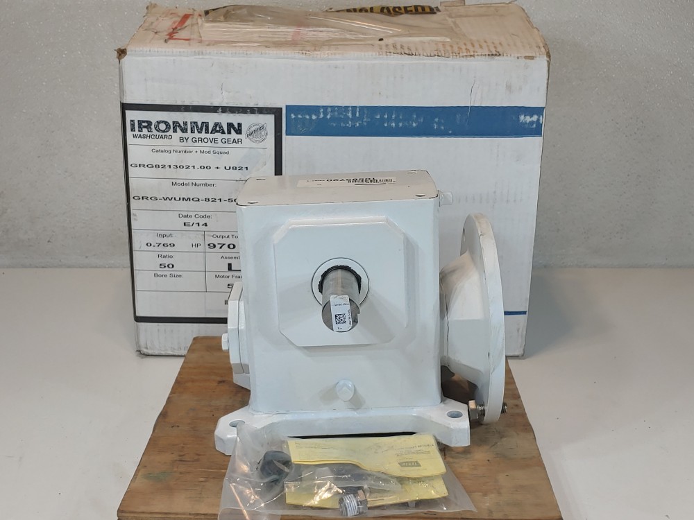 Grove Ironman Gear Reducer GRG-WUMQ-821-50-L-56 Ratio 50:1