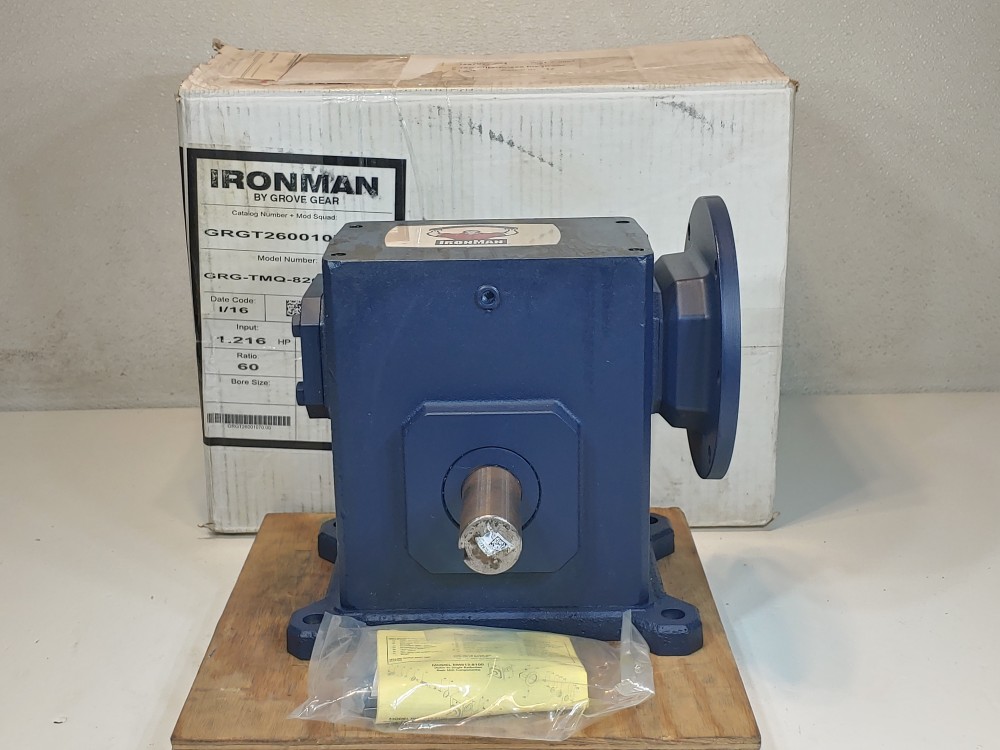 Grove Ironman Worm Reducing Gearbox GRG-TMQ-826-60-L-56 Ratio: 60:1