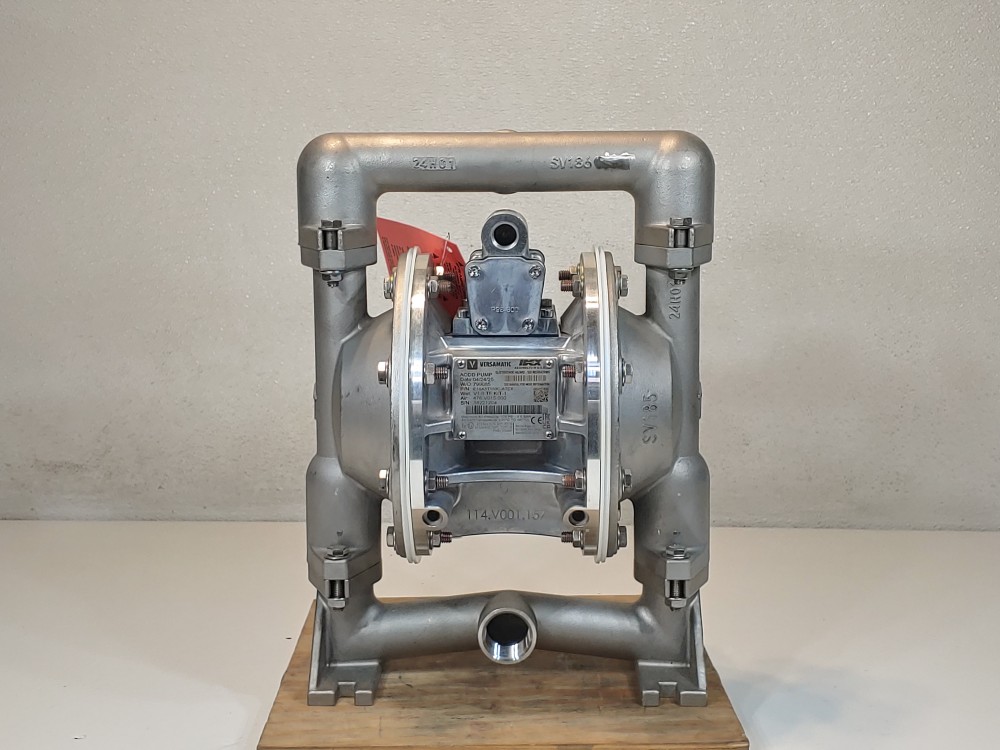 Versamatic E1SA5T559C-ATEX 1" Air 316SS Double Diaphragm Pump 